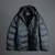 Campera Puffer Engomada Eclipse Azul