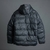 Campera Puffer Engomada Eclipse Azul - Negro Oscuro 