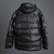 Campera Puffer Engomada Eclipse Negra - Negro Oscuro 