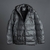 Campera Puffer Engomada Eclipse Gris