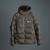 Campera Puffer Vortex Verde - Negro Oscuro 