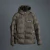 Campera Puffer Vortex Verde - Negro Oscuro 
