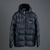 Campera Puffer Vortex Azul - Negro Oscuro 