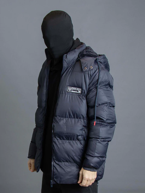 Campera Puffer Vortex Azul - comprar online