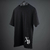 Remera Goteo Black / Línea Pesada - Negro Oscuro 