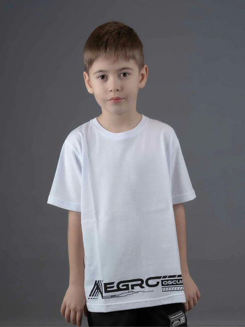 Remera Tech Race Kids Blanca - comprar online