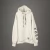 Canguro Oversize Goth Cream - Negro Oscuro 