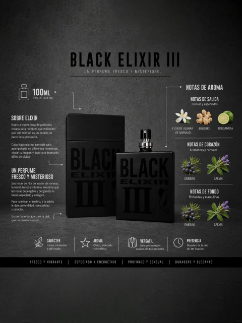 Perfume Black Elixir III - comprar online