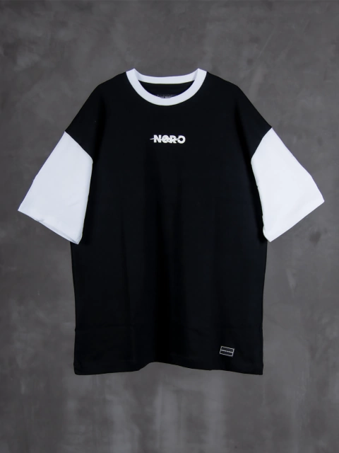 Remera Over Flaming Negro - comprar online