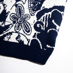 Sweater Jizzy White/Navy na internet
