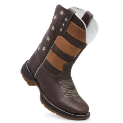 Bota Texana Masculina Sola Jump Bico Quadrado Country - loja online