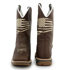 Bota Texana Masculina Sola Jump Bandeira - loja online