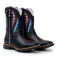 Bota Texana Masculina Arame Estados Unidos Couro Legitimo na internet