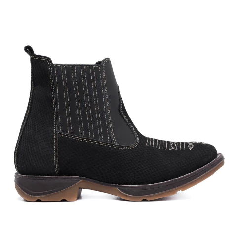 Bota Botina Masculina Sola Jump Couro Legitimo - comprar online