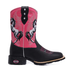 Bota Texana Infantil Cavalo Rosa - comprar online