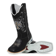 Bota Texana Feminina Cruz Sola Branca - loja online