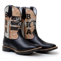 Bota Texana Masculina Boi Carrero Couro Jump - loja online