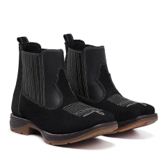 Bota Botina Masculina Sola Jump Couro Legitimo na internet