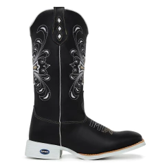 Bota Texana Feminina Cruz Sola Branca - comprar online