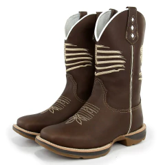 Bota Texana Masculina Sola Jump Bandeira na internet