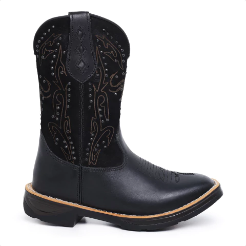 Bota Texana Feminina Laser Boi Carrero Couro Jump - comprar online