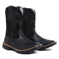 Bota Texana Feminina Laser Boi Carrero Couro Jump na internet