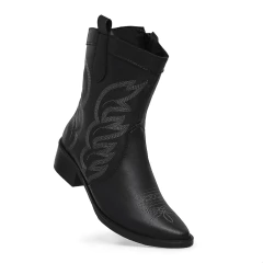 Bota Texana Botina Bico Fino Bordado Dona Ju - loja online
