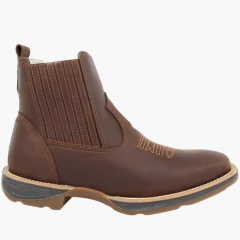 Bota Botina Couro Legitimo Jump Café - comprar online