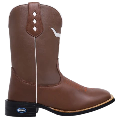 Bota Texana Masculina Sola Borracha Bico Quadrado Country
