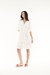 VESTIDO LAISE COM MANGA OFF WHITE - comprar online