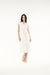 VESTIDO MIDI LAISE COM BABADOS OFF-WHITE - comprar online