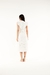 VESTIDO MIDI LAISE COM BABADOS OFF-WHITE na internet