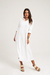 Vestido Midi Off-white Dots