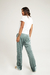 Calça Verde de Veludo Canelado com Lurex - comprar online