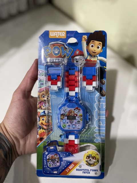 RELOJ CON LUZ- PAW PATROL