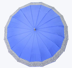 Sombrinha Longa de Madeira Automática Barrada Onça - COD JB09 - Mizu Sol e Chuva
