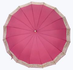 Sombrinha Longa de Madeira Automática Barrada Onça - COD JB09 - loja online