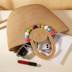 Bolsa com Pompom Colorido - Mizu Sol e Chuva