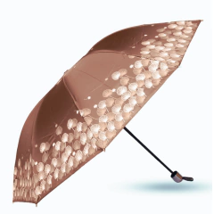 Sombrinha Proteção Solar Preta Estampa 10 Varetas - comprar online