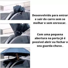 Sombrinha Invertida Lisa - Mizu Sol e Chuva