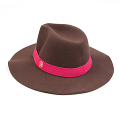 Chapéu Fedora Faixa Rosa na internet