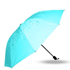 Sombrinha Proteção Solar Preta Estampa Com Adereço 10 Varetas na internet