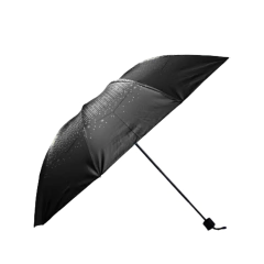 Sombrinha Proteção Solar Preta Estampa 10 Varetas - Mizu Sol e Chuva