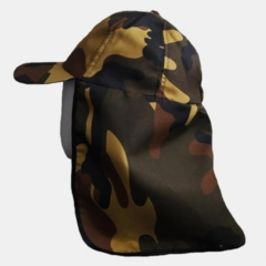 Boné Pescador Camuflado Com Saia