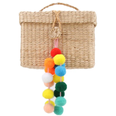 Bolsa Pequena com Pompom na internet