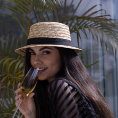 Chapéu Paris Palha Dourada na internet