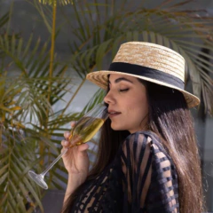 Chapéu Paris Palha Dourada - comprar online