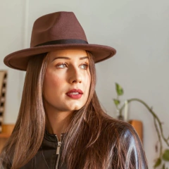 Chapéu Fedora Bruninha