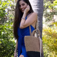 Conjunto Bolsa Marrom e Preta - Mizu Sol e Chuva