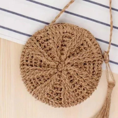 Bolsa Redonda Pequena Crochê na internet
